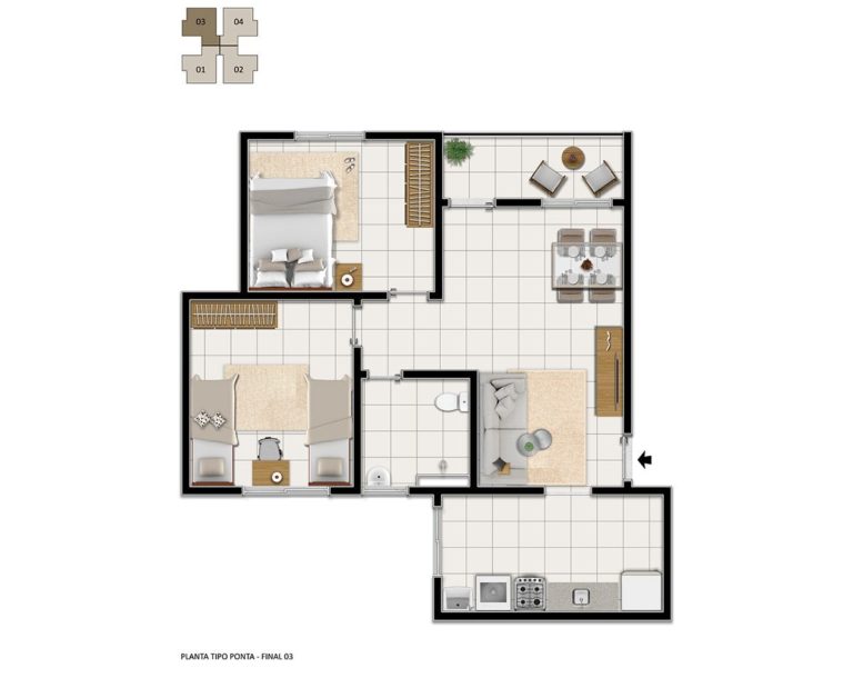 Planta 4 Andar de Cima